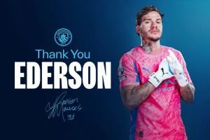 年薪1100万！官方：曼城门将埃德森加盟费内巴切，转会费约1300万